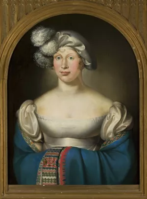 Portrait of Louise, queen of Prussia by Wilhelm Ternite Oil Painting