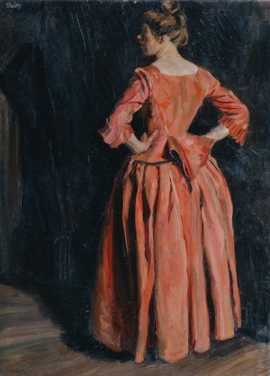 Damenbildnis by Wilhelm Thony Oil Painting
