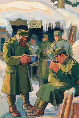 Heute frischer Mocca Oil painting by Wilhelm Thony