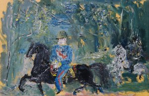 Kaiser Franz Joseph im Wiener Prater by Wilhelm Thony Oil Painting