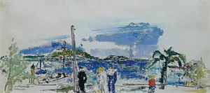 Matrosen am Strand Oil painting by Wilhelm Thony