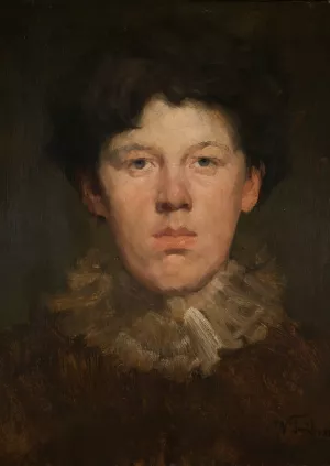 Junge mit Halskrause by Wilhelm Trubner Oil Painting