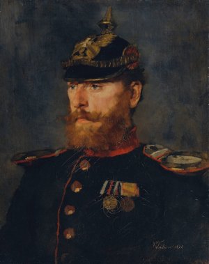Landwehroffizier by Wilhelm Trubner Oil Painting