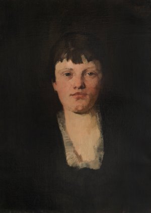 Madchen mit viereckigem Halsausschnitt by Wilhelm Trubner Oil Painting