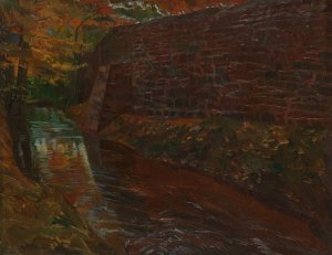 Parkmauer in Amorbach by Wilhelm Trubner Oil Painting