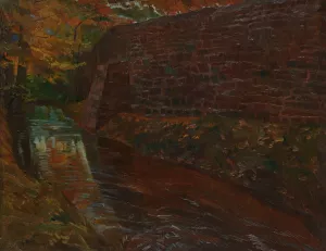 Parkmauer in Amorbach by Wilhelm Trubner Oil Painting