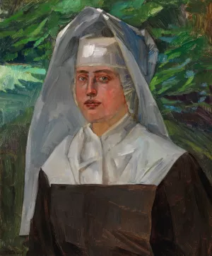 Schwester Ferdinande by Wilhelm Trubner Oil Painting