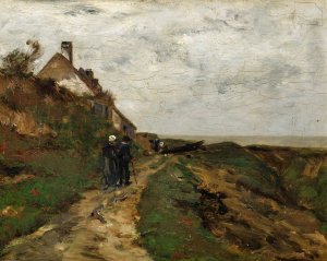 View at Menil-Val by Wilhelm Von Gegerfelt Oil Painting
