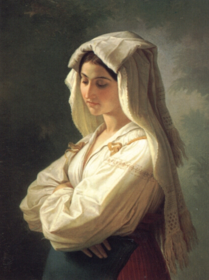 Main Product Photo of Bildnis Einer Italienerin Painting by Wilhelm Von Kaulbach