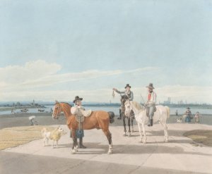 Horsemen near Munich by Wilhelm Von Kobell Oil Painting
