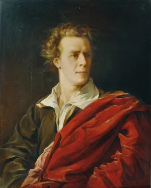 Der Schauspieler Josef Lewinsky by Wilhelmine Hogel Oil Painting