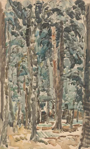 Bosgezicht Oil painting by Wilhelmus Johannes Steenhoff
