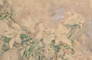 Lelies by Wilhelmus Johannes Steenhoff Oil Painting