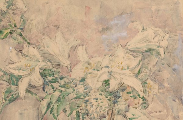 Lelies  by Wilhelmus Johannes Steenhoff - Hand-Painted Oil Painting Reproduction