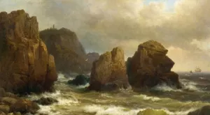 Cape Cullen, Norway by Wilhem Melby Oil Painting