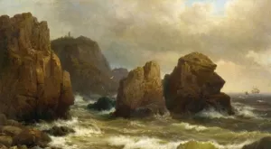 Cape Cullen, Norway by Wilhem Melby Cape Cullen, Norway by Wilhem Melby Oil Painting