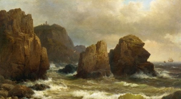 Cape Cullen, Norway by Wilhem Melby - Hand-Painted Oil Painting Reproduction