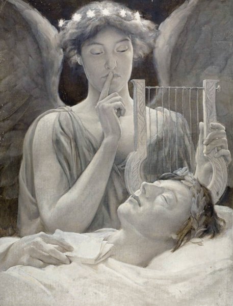 Keats' Last Sonnet  by Will Hicock Low - Hand-Painted Oil Painting Reproduction