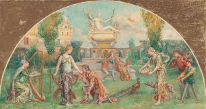 The Garden of Diana by Will Hicock Low Oil Painting