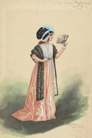 11-Lady Moya Fitzpatrick-Act II Oil painting by Will R. Barnes