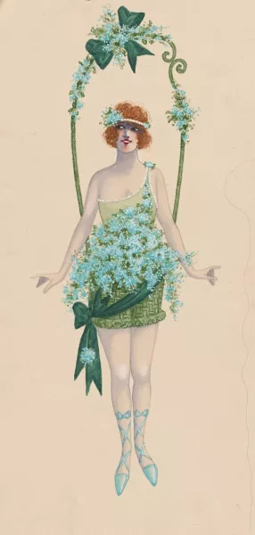 12-Forget Me Not by Will R. Barnes Oil Painting