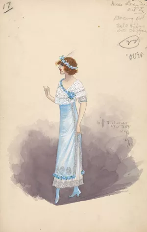17-Miss Lena-Act I by Will R. Barnes Oil Painting