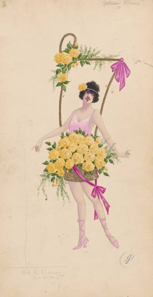 Main Product Photo of 2-Yellow Roses  Painting by Will R. Barnes