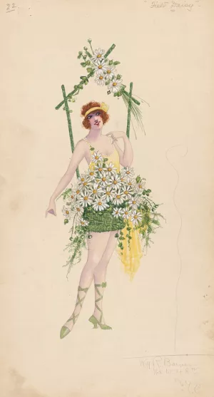 22-Field Daisy Oil painting by Will R. Barnes