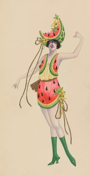 29-Watermelon-Boys by Will R. Barnes Oil Painting