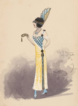 2nd Folies Girl-Act I Oil painting by Will R. Barnes