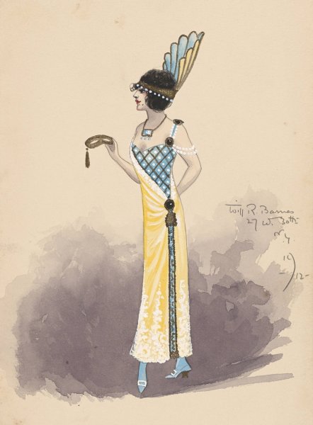 2nd Folies Girl-Act I  by Will R. Barnes - Hand-Painted Oil Painting Reproduction
