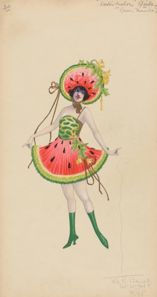 30-Watermelon-Girls  by Will R. Barnes - Hand-Painted Oil Painting Reproduction