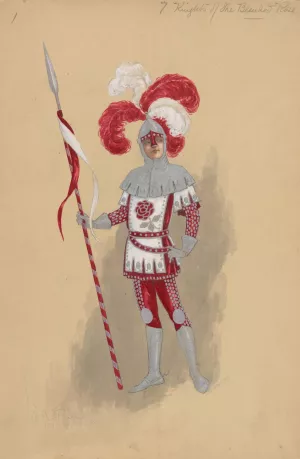 7 Knights of the Blended Rose by Will R. Barnes Oil Painting