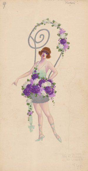 9-Violets by Will R. Barnes Oil Painting