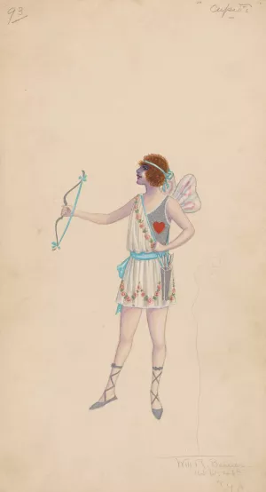 93-Cupids by Will R. Barnes Oil Painting