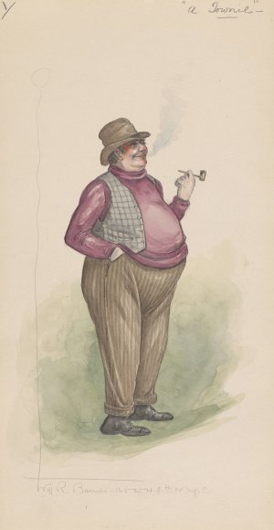 A Townie by Will R. Barnes Oil Painting