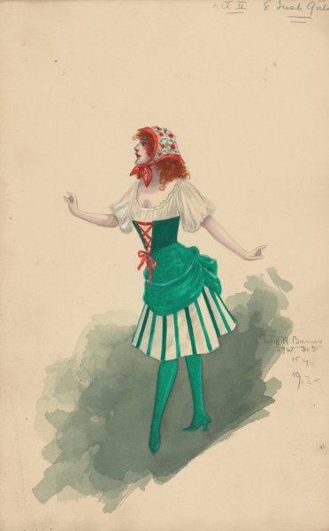 Act II-8 Irish Girls  by Will R. Barnes - Hand-Painted Oil Painting Reproduction