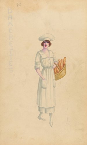 Bakerettes, 10 by Will R. Barnes Oil Painting