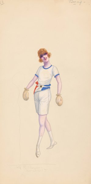 Boxing, 22 by Will R. Barnes Oil Painting