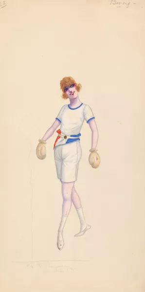 Boxing, 22 by Will R. Barnes Oil Painting