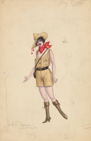 Boy Scout by Will R. Barnes Oil Painting