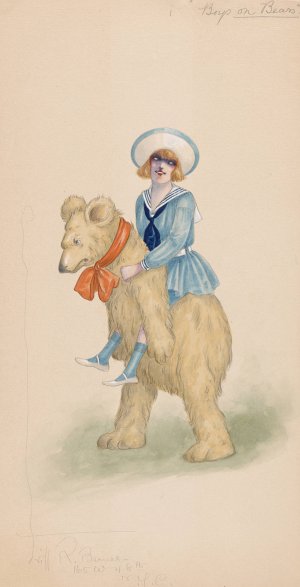 Boys on Bears by Will R. Barnes Oil Painting