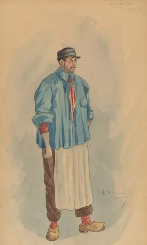 Concierge Act I by Will R. Barnes Oil Painting