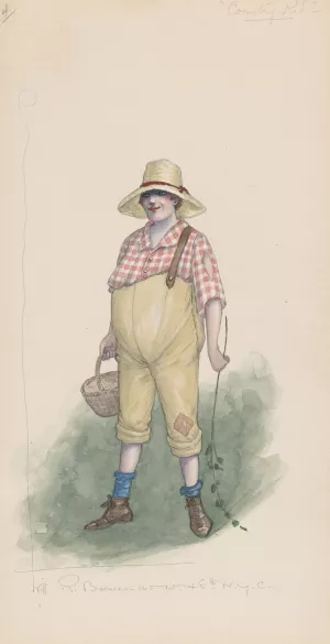 Country Kid by Will R. Barnes Oil Painting