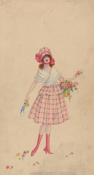 Country Kid  by Will R. Barnes - Hand-Painted Oil Painting Reproduction