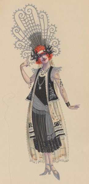 Court Lady by Will R. Barnes Oil Painting