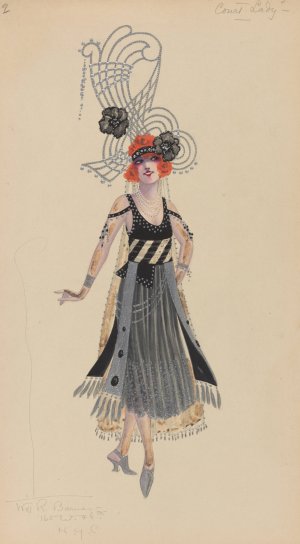 Court Lady by Will R. Barnes Oil Painting