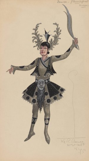 Dancer-Principal-Man by Will R. Barnes Oil Painting