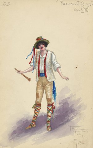 DD-Peasant Boys-Act II by Will R. Barnes Oil Painting