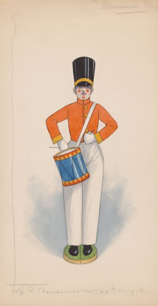 Drummer Boy  by Will R. Barnes - Hand-Painted Oil Painting Reproduction